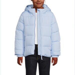Swiss Tech Girls Heavy Weight Puffer Coat XXL 18 Light Blue EUC